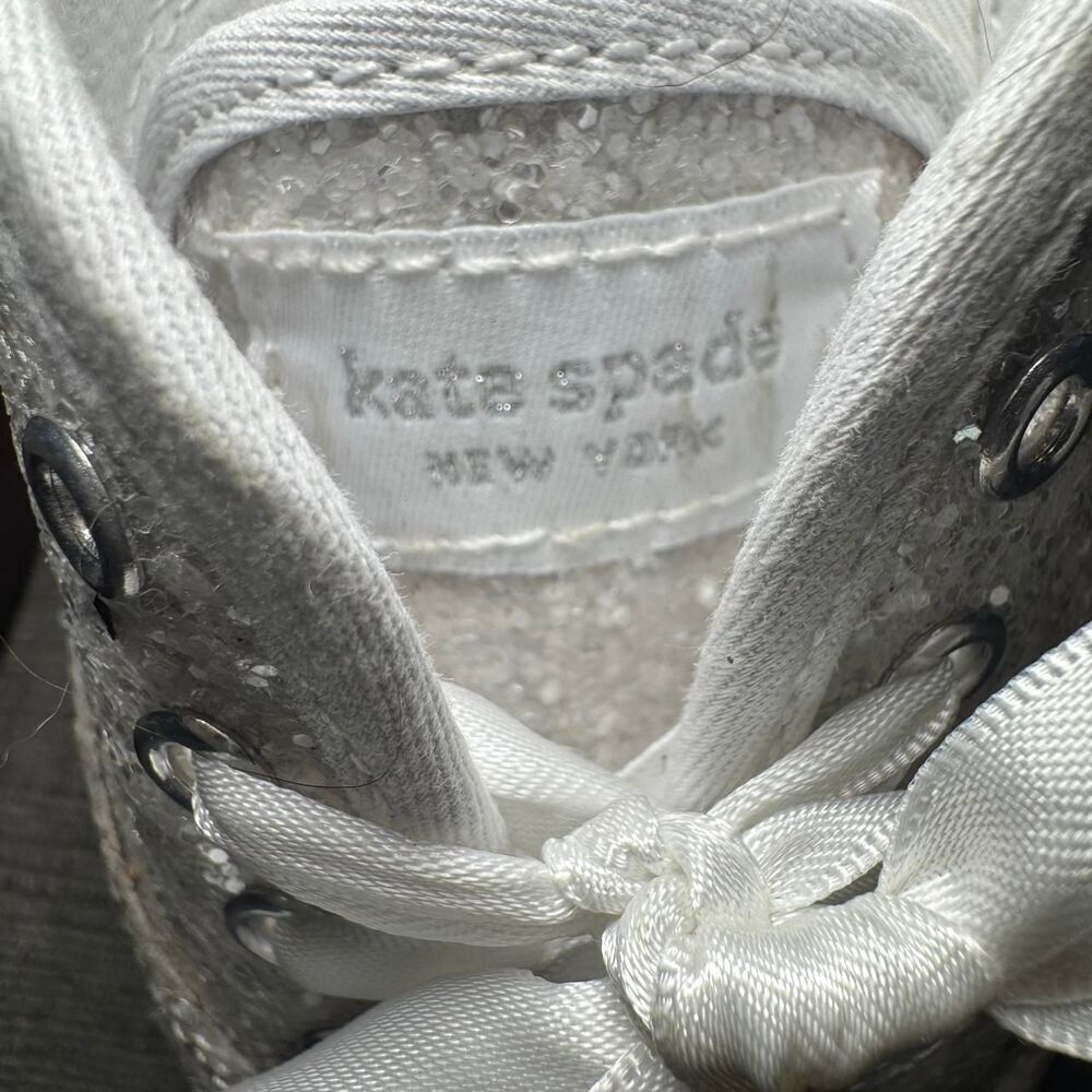 Keds X Kate Spade New York Champion Glitter Wedding Flats Sneakers Sz 7.5 - Picture 6 of 8